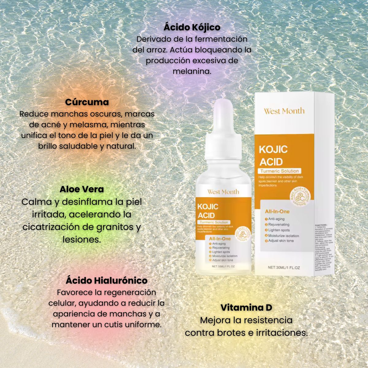 KURMI - Sérum para Acné y Manchas Solares