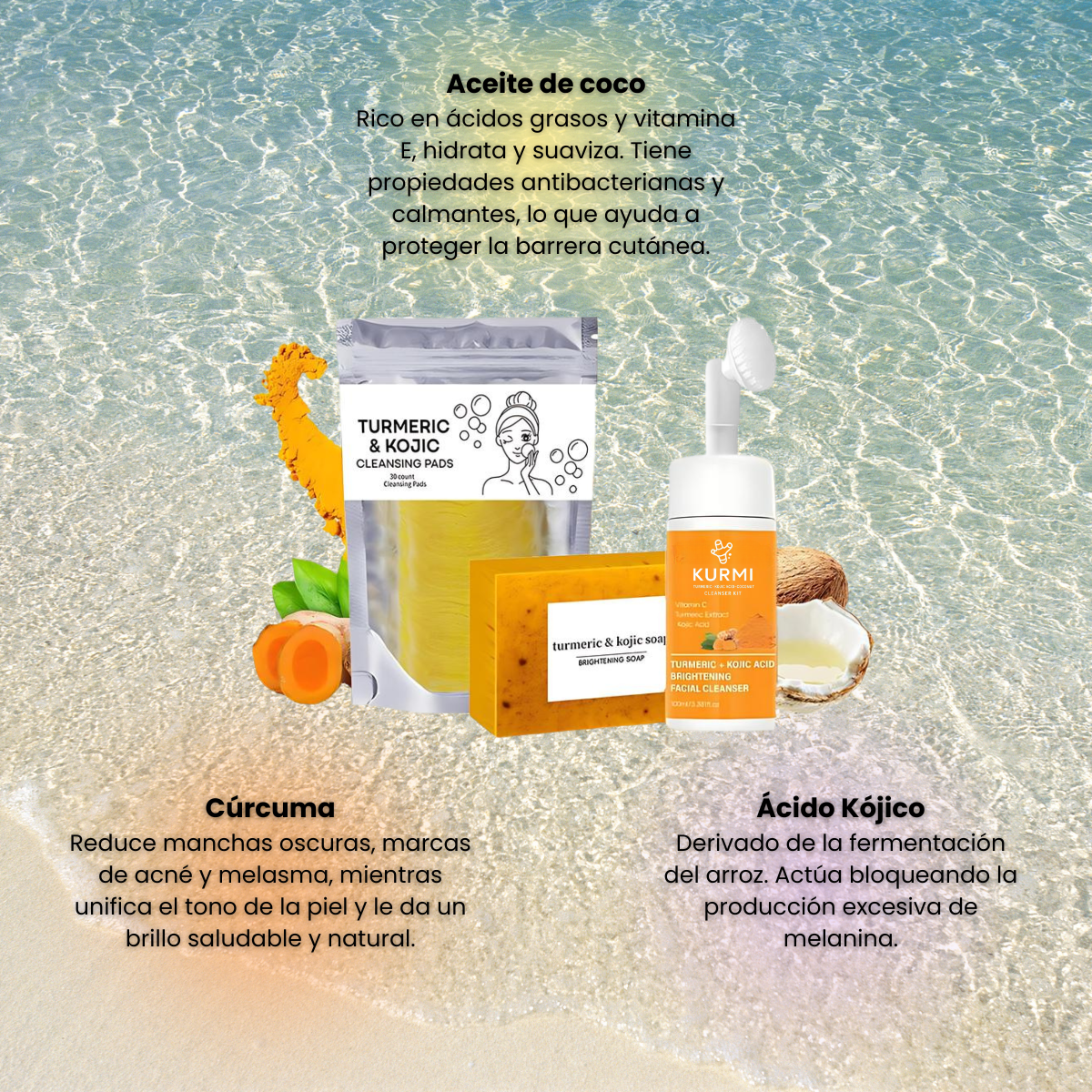 KURMI - Kit para Acné & Manchas Solares