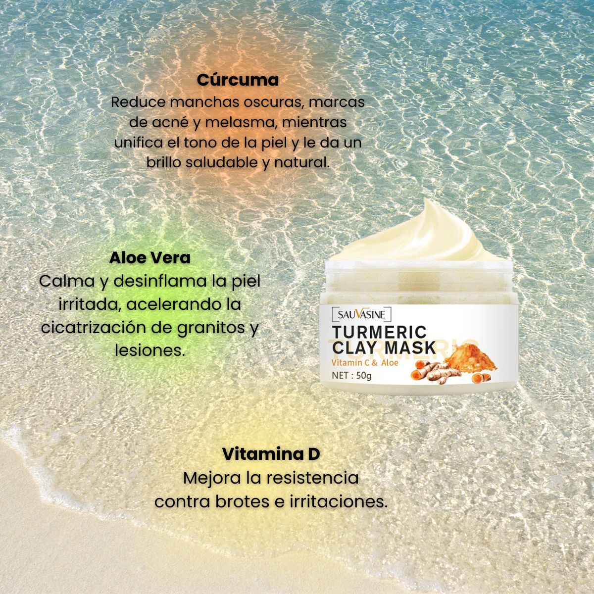 KURMI - Macarilla facial para Acné y Manchas Solares